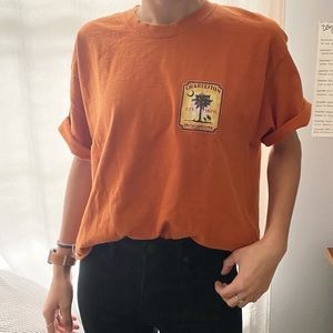orange cropped charleston tee !